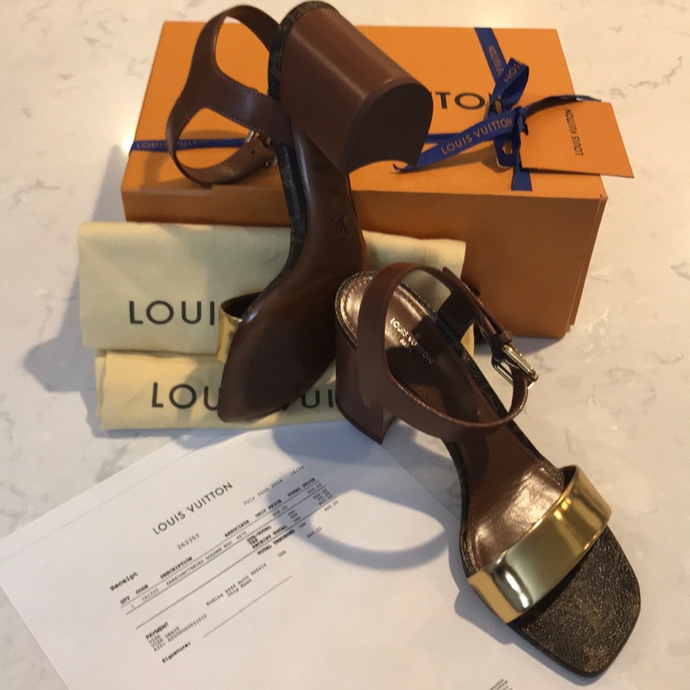 Louis Vuitton Golden Blo Sandals 2016